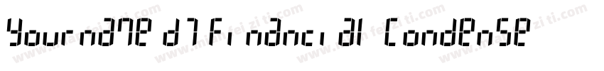 Yourname D7 Financial Condensed字体转换